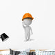 Stopped Construction Worker Wall Decal