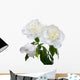 weisse Pfingstrose Wall Decal