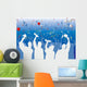 Graduation Celebration Silhouette Wall Mural