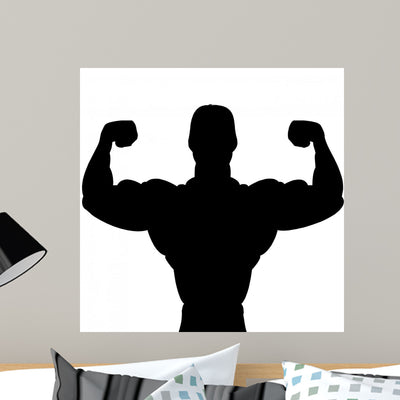 Body Building shown on a wall