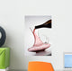 pouring red wine into decanter Wall Mural
