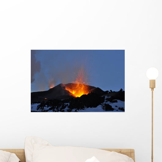 Icelandic Eruption Volcano Wall Mural