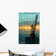 crane reflected Wall Mural