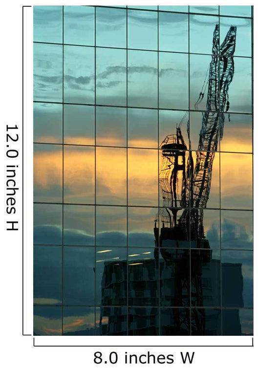 crane reflected Wall Mural