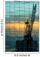 crane reflected Wall Mural