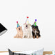 Puppies Singing Happy Birthday Song Wall Decal