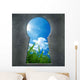 Seen through Keyhole Wall Decal