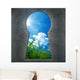 Seen through Keyhole Wall Decal