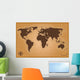 Vector World Map Earth Wall Mural