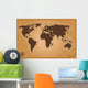 Vector World Map Earth Wall Mural
