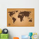 Vector World Map Earth Wall Mural