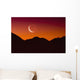 Sunrise over a mountain range Wall Mural