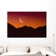 Sunrise over a mountain range Wall Mural
