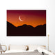 Sunrise over a mountain range Wall Mural