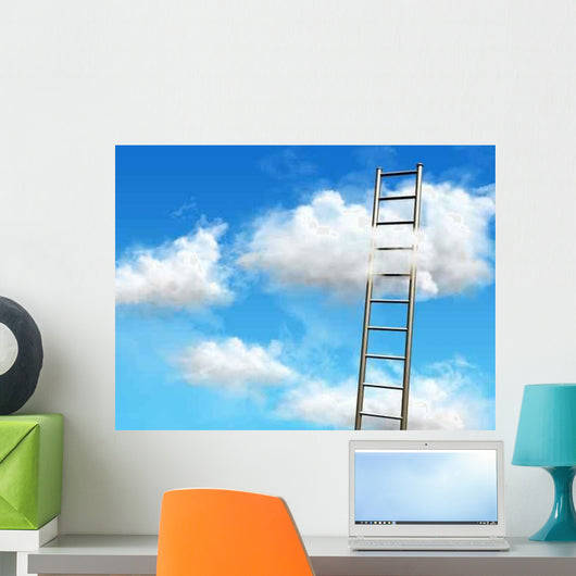 Stairs to Clouds Wall Decal