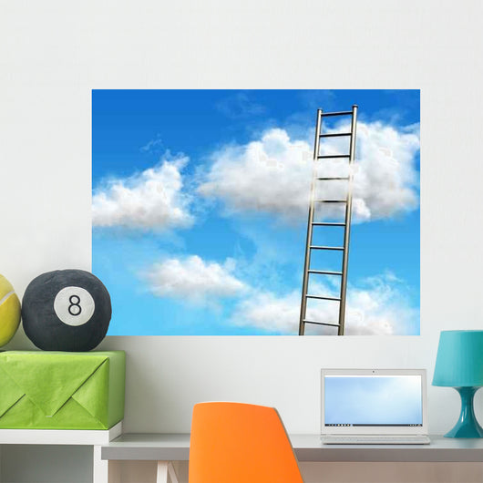 Stairs to Clouds Wall Decal
