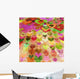 grunge love pattern background Wall Mural