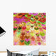 grunge love pattern background Wall Mural