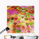 grunge love pattern background Wall Mural