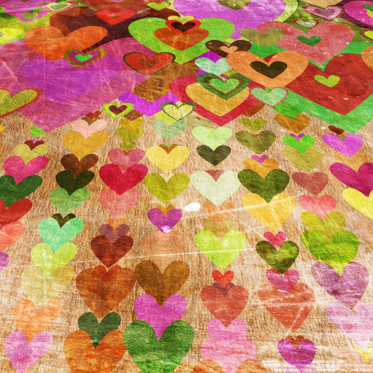 grunge love pattern background Wall Mural