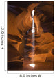 Antelope canyon a narrow canyon carved out of the sandstone found Wall Mural