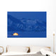 A Backpacking Tent Lit Up At Twilight Alaska Range Wall Mural