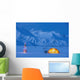 Backpacking Tent Lit up Wall Decal