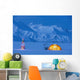 Backpacking Tent Lit up Wall Decal