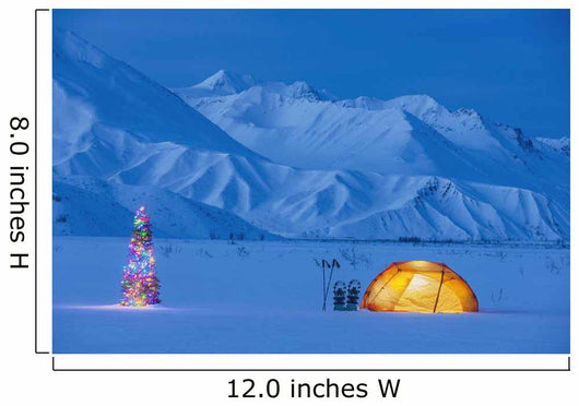 Backpacking Tent Lit up Wall Decal