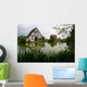 Timber-frame Houses Village Pond Wall Decal