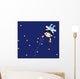 Cute of a Star Fairy,cartoon Wall Mural