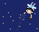 Cute of a Star Fairy,cartoon Wall Mural