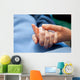 Old Hand Care Elderly Wall Mural