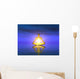 Water Meditation Gold Blue Wall Mural