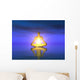 Water Meditation Gold Blue Wall Mural