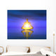 Water Meditation Gold Blue Wall Mural