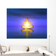 Water Meditation Gold Blue Wall Mural