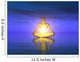 Water Meditation Gold Blue Wall Mural