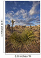 Yucca plants and joshua trees dot the landscape Wall Mural
