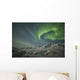 Aurora borealis dances over the klondike valley Wall Mural