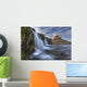 The mountain kirkjufell and waterfall kirkjufellsfoss Wall Mural