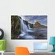 The mountain kirkjufell and waterfall kirkjufellsfoss Wall Mural