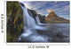 The mountain kirkjufell and waterfall kirkjufellsfoss Wall Mural
