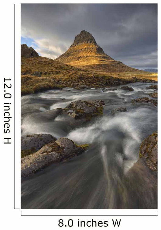 The mountain kirkjufell and waterfall kirkjufellsfoss Wall Mural