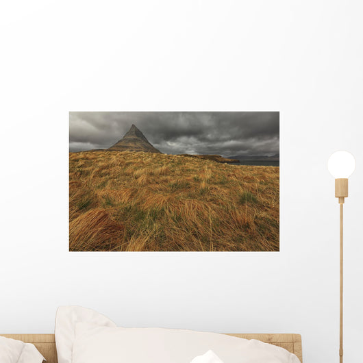 The mountain kirkjufell on the snaefellsnes peninsula Wall Mural