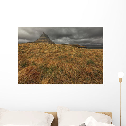 The mountain kirkjufell on the snaefellsnes peninsula Wall Mural
