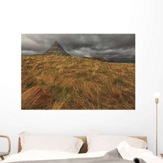 The mountain kirkjufell on the snaefellsnes peninsula Wall Mural