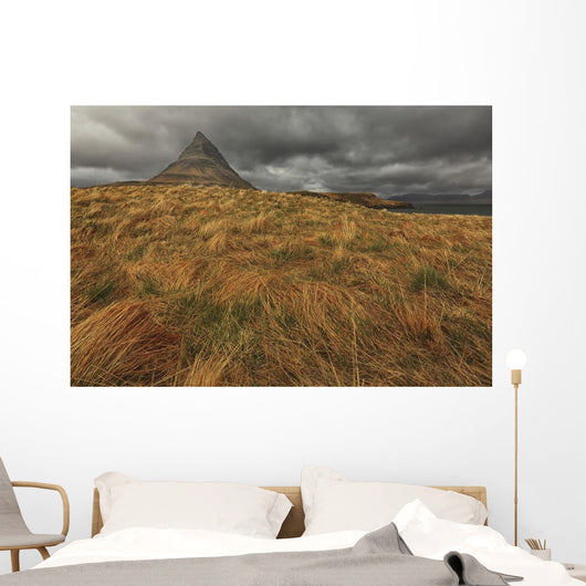 The mountain kirkjufell on the snaefellsnes peninsula Wall Mural