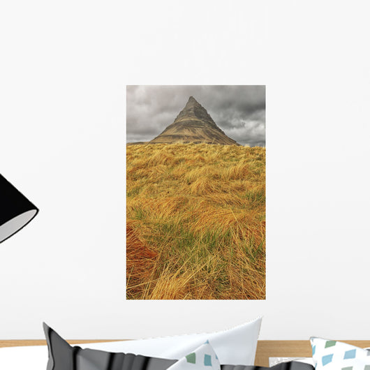 The mountain kirkjufell on the snaefellsnes peninsula Wall Mural