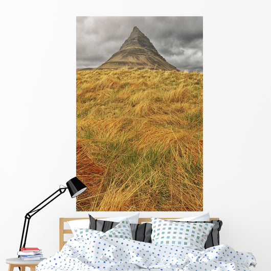 The mountain kirkjufell on the snaefellsnes peninsula Wall Mural